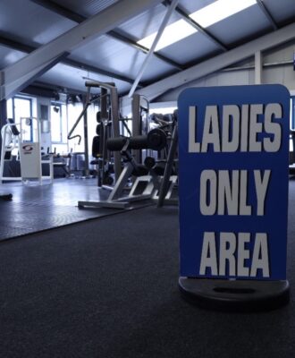 Ladies only gym area